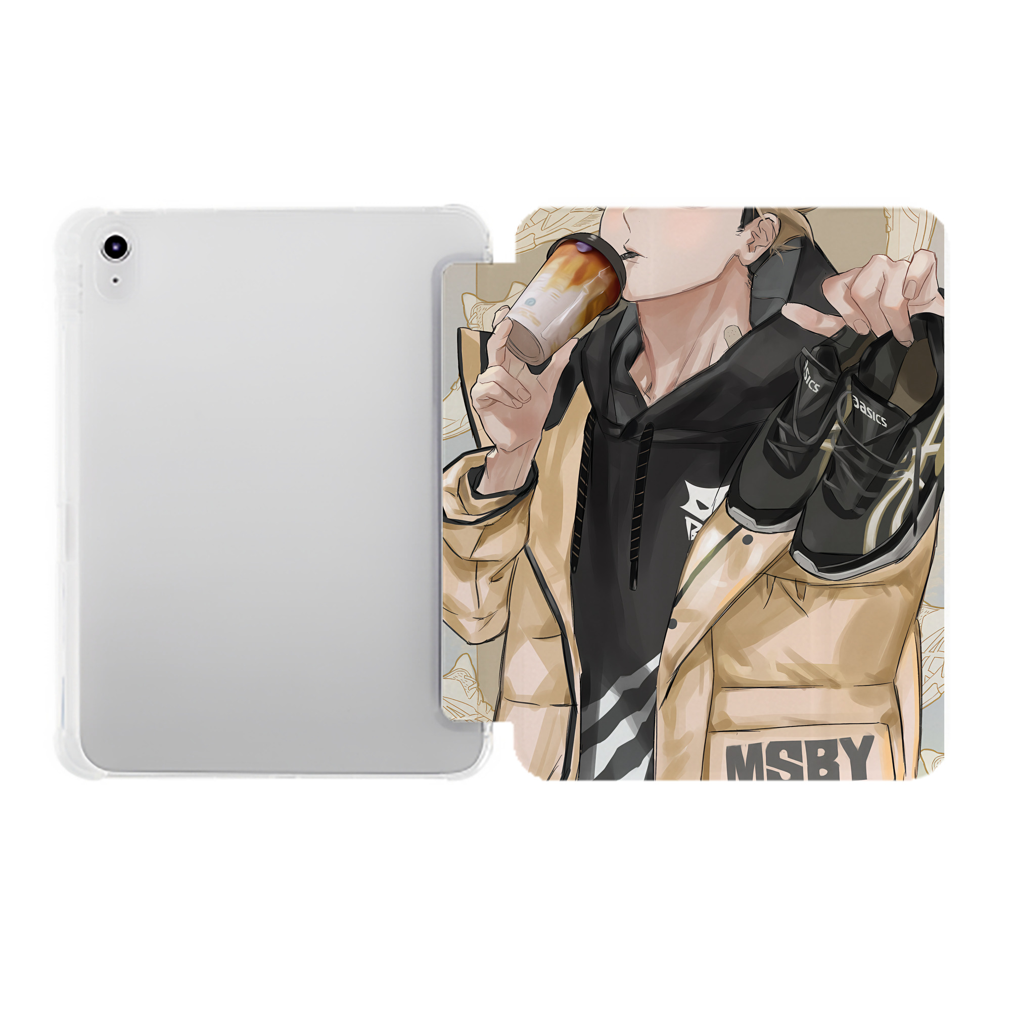 （画像用） ハイキュー!! Haikyu!! IPad ケース ペン収納付き 三つ折りスタンド PUレザー×シリコン 対応機種9.5/10.5/10.9インチ